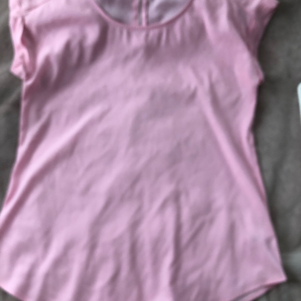 Express satin pink top